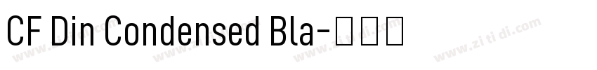 CF Din Condensed Bla字体转换